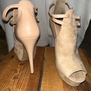 JustFab Chic Nude Women's Heels